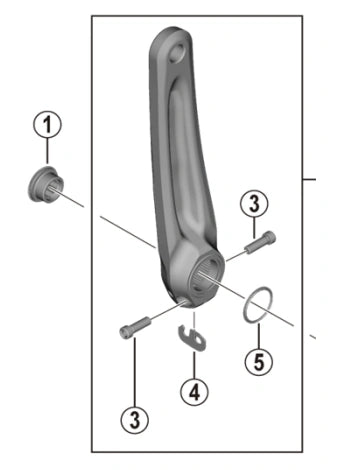 Brazo de Multiplicación Shimano SLX FC-M5100 175mm