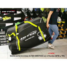 Cargar imagen en el visor de la galería, Porta Bicicletas Hi-Tek Emotion con 2 Ruedas MTB/Triatlon