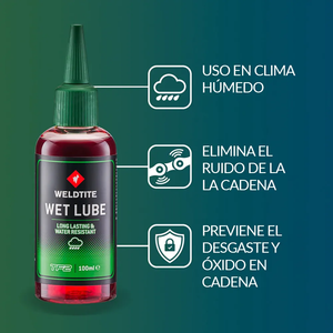 Aceite Weldtite para cadena Humedo con Teflon