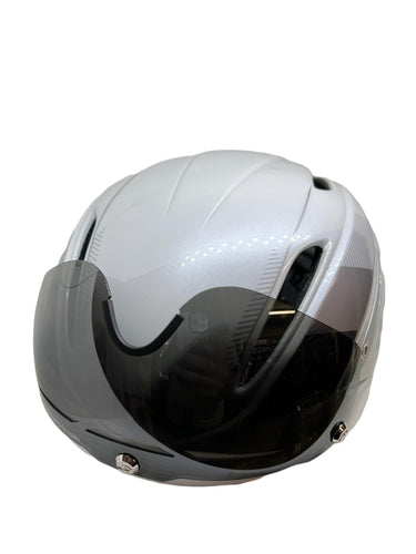 Casco Giro Air Attack Shield Blanco/Plata