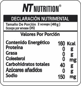 NT Nutrition Hidrogel Naranja Cafeina 35 Porciones