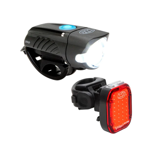 Combo de luces Nite Rider Swift 300 Lum y Vmax+ 150 Lum